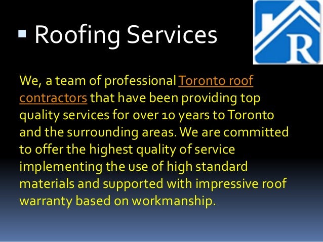 toronto roofing contractors spring season special standard roofing contract