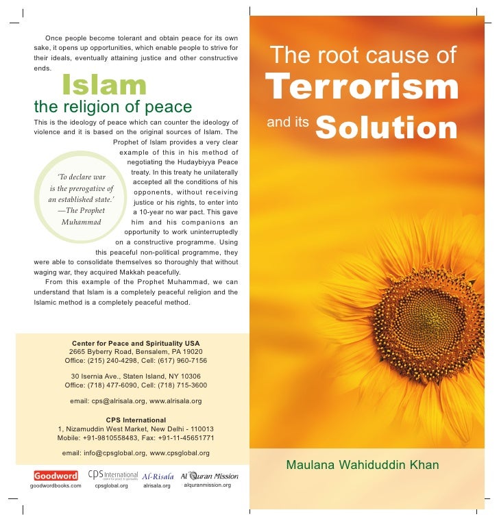Essay on a solution against terrorism