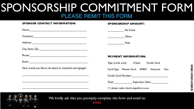 commitment form template