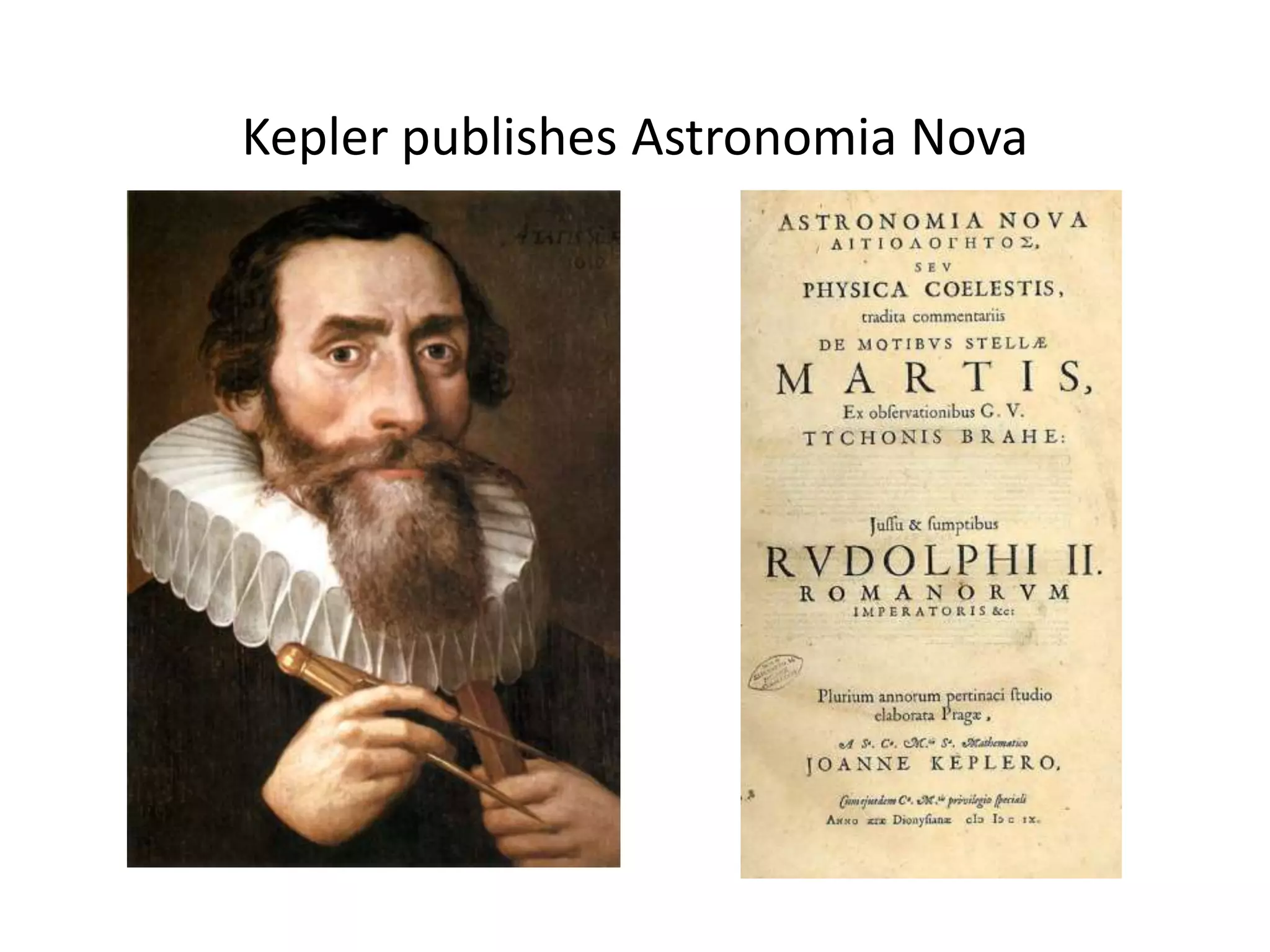 Kepler publishes Astronomia Nova 
 