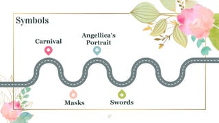 Symbols
17
1 3
4
2
Carnival
Swords
Angellica’s
Portrait
Masks
 