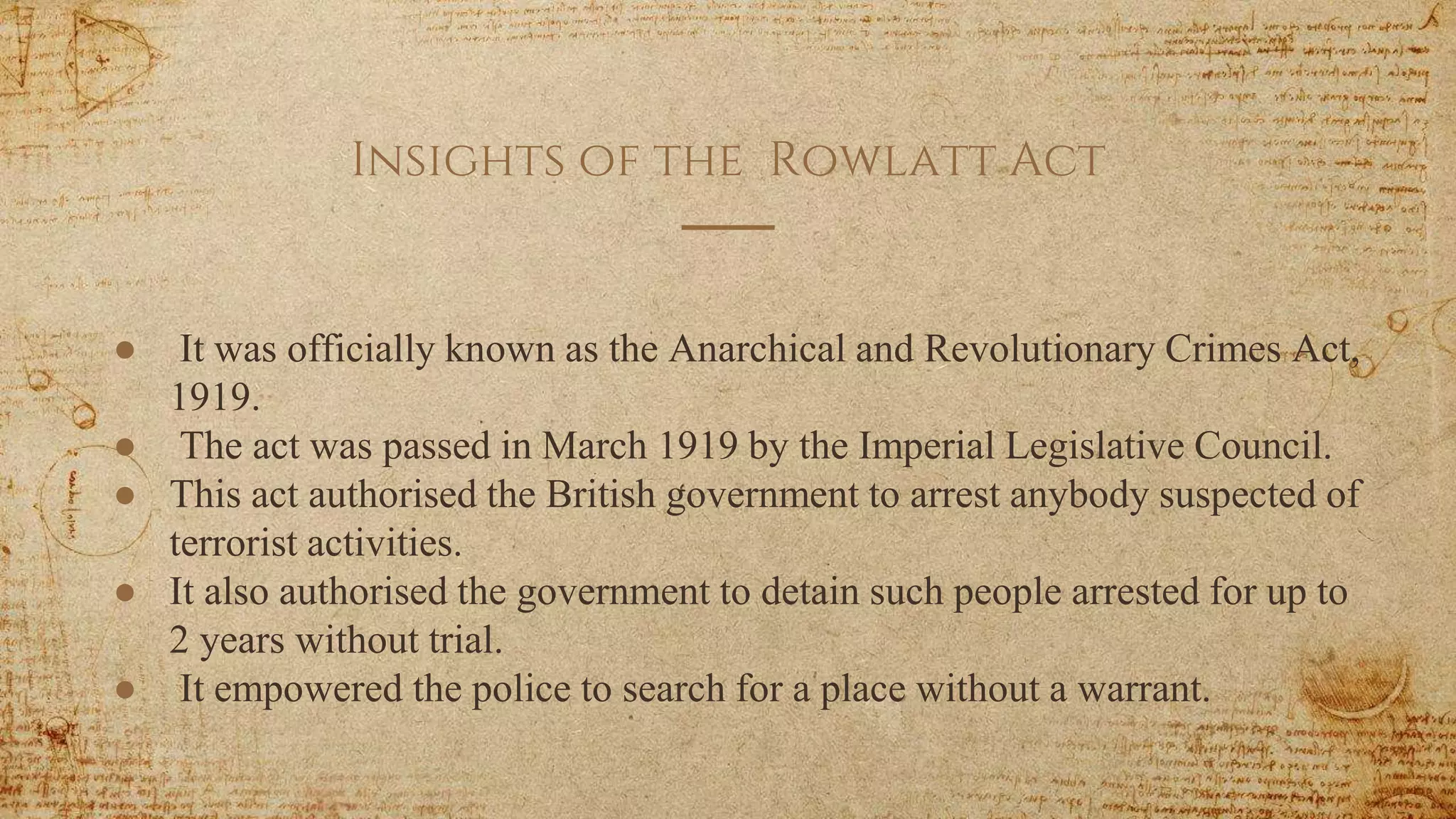 The rowlatt act | PPTX