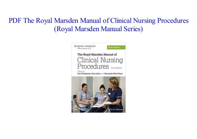 Pdf Book The Royal Marsden Manual Of Clinical Nursing Procedures Roy