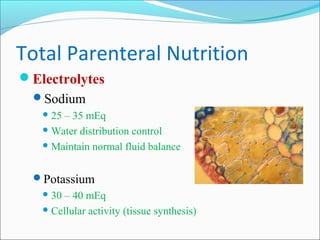Normal Tpn The rudiments of TPN | PPT