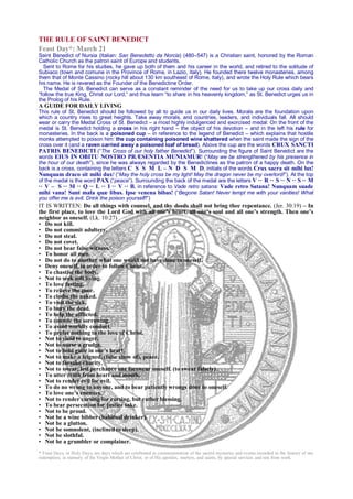 50 Pieces Religious Multicolor Saint Benedict Medal Catholic Gold