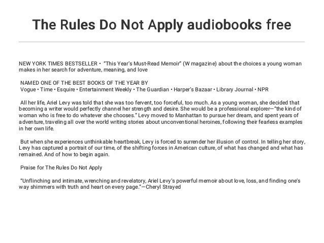 the rules do not apply book the rules do not apply book
