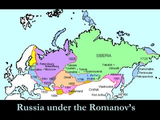 Russia under the Romanov’s   