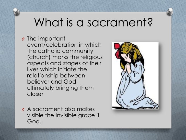 The sacrament of reconciliation