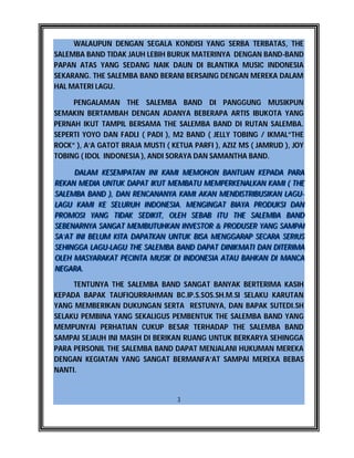 The salemba band new profil PDF