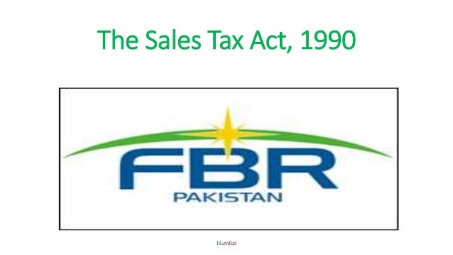 presentation on sales tax act 1990