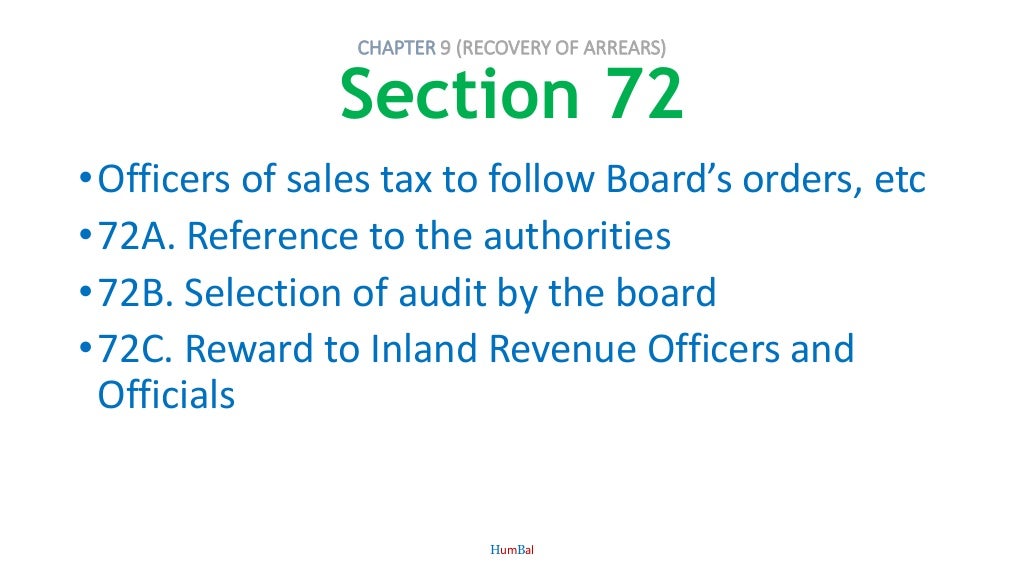presentation on sales tax act 1990