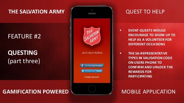 The Salvation Army Gamification Mobile App Trym Stene