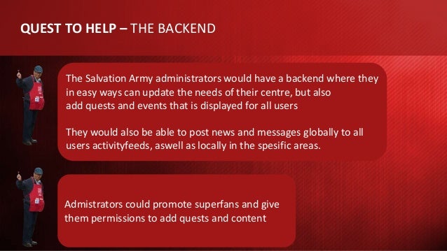 The Salvation Army Gamification Mobile App Trym Stene
