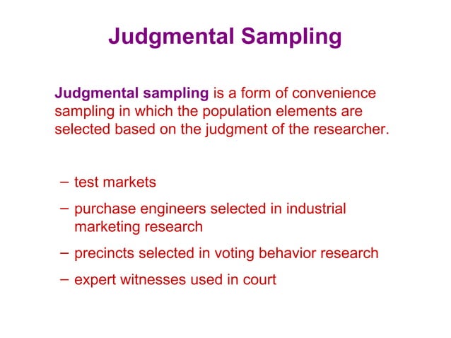 The sampling design process | PPT