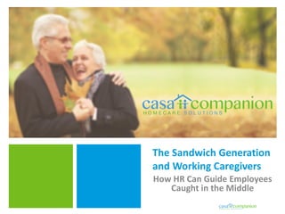 The Sandwich Generation
and Working Caregivers
How HR Can Guide Employees
Caught in the Middle
 