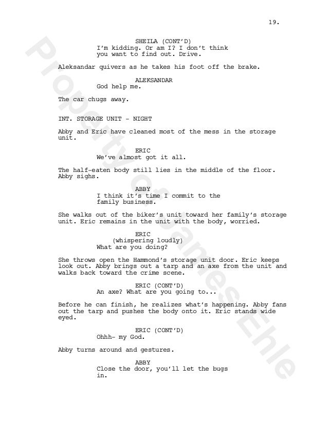 'The Santa Clarita Diet' Spec Script for Netflix Original Series