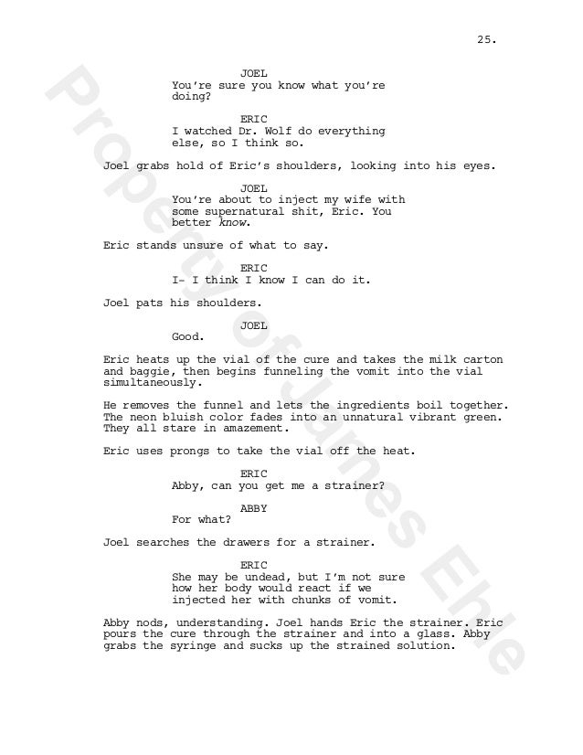 'The Santa Clarita Diet' Spec Script for Netflix Original Series