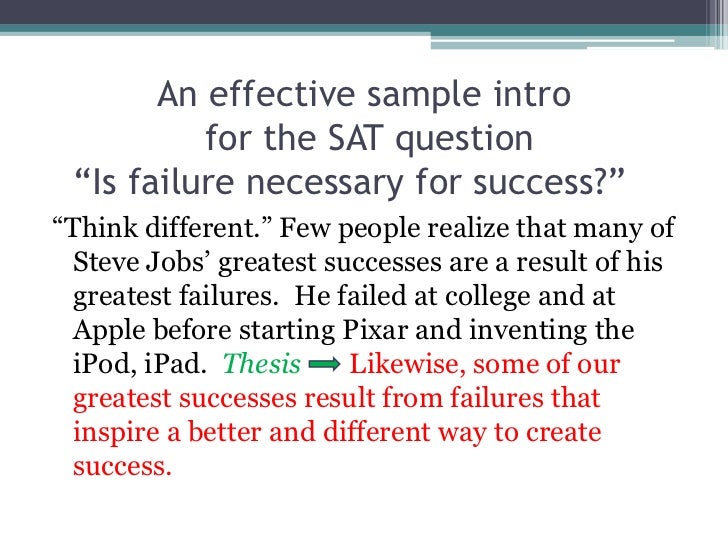 Success essay example