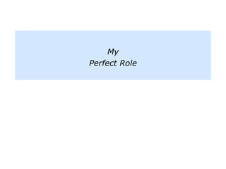 My
Perfect Role
 