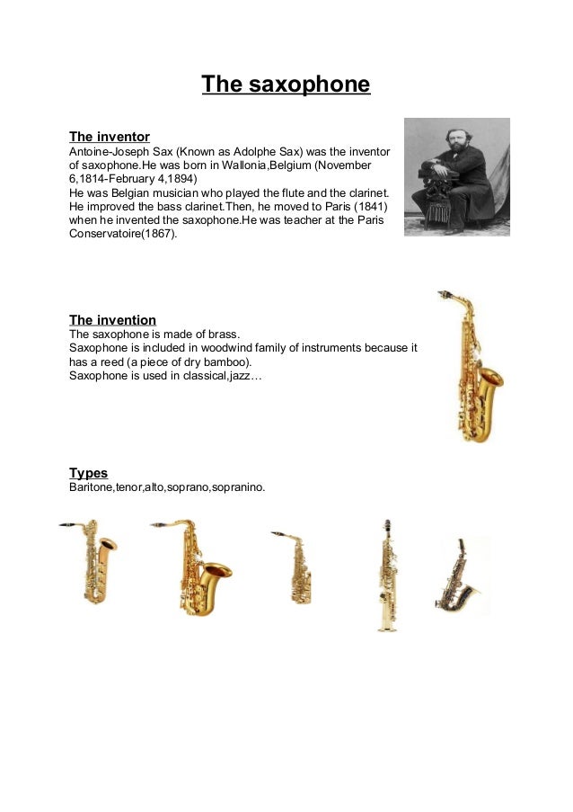 The saxophone