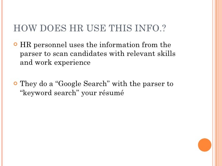 the scannable resume scanable resumes