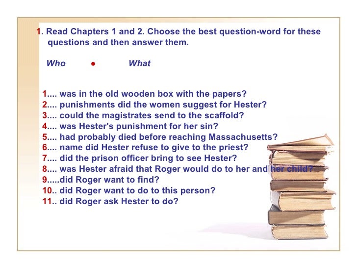 The scarlet letter questions by chapter