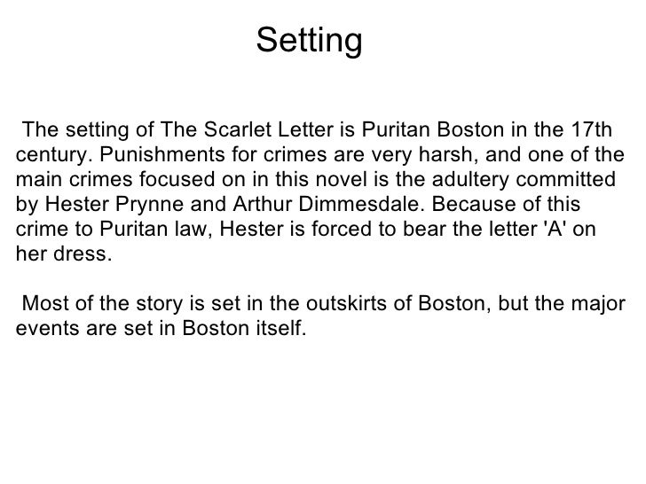 The Scarlet Letter The Scarlet Letter