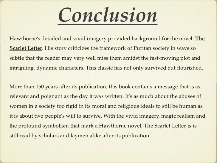 The Scarlet Letter The Scarlet Letter