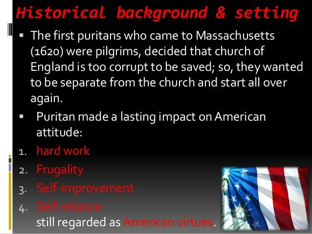 the scarlet letter introduction historical background setting what is the setting of the scarlet letter