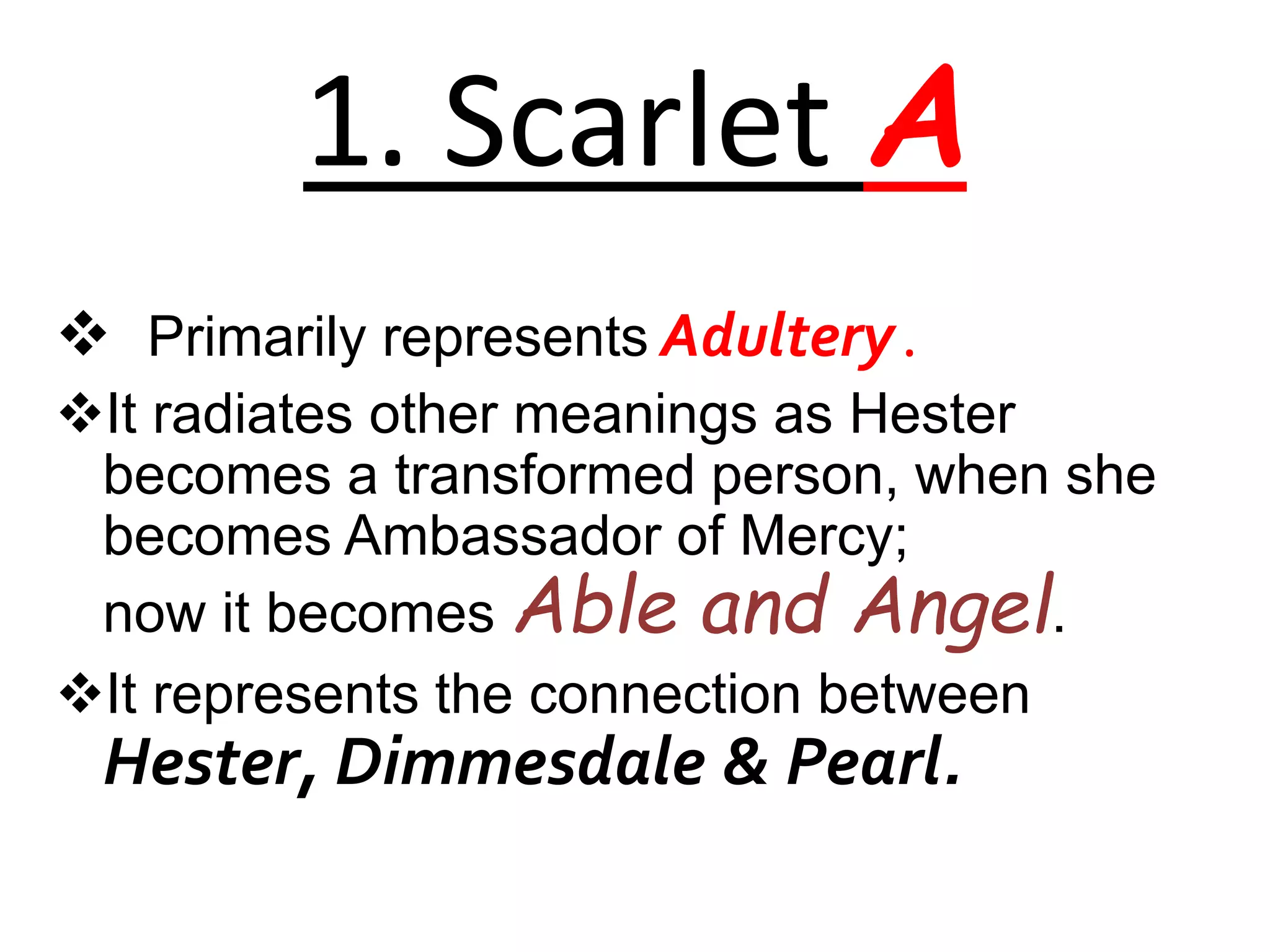 The scarlet letter (themes & symbols) | PPTX