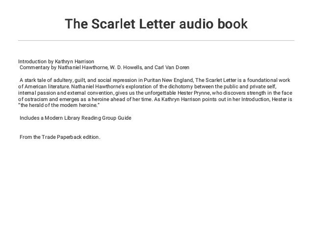 The Scarlet Letter Audio Book
