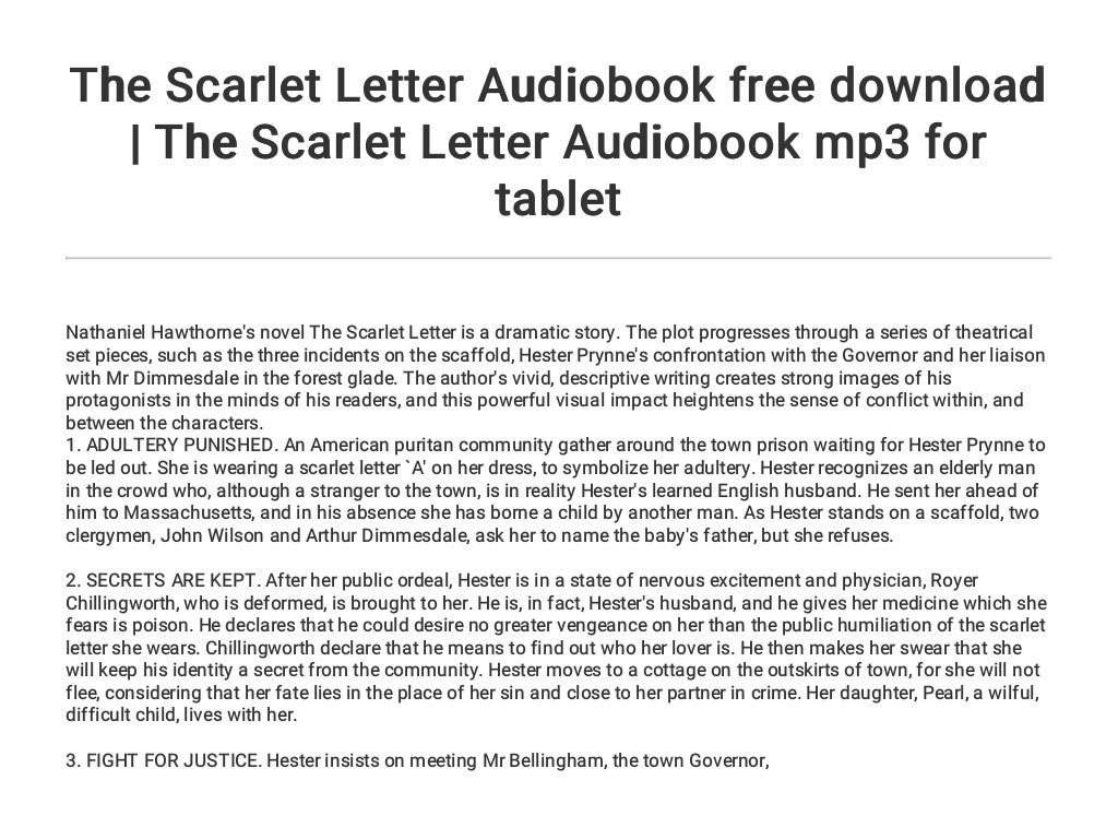 The Scarlet Letter Audiobook Free Download The Scarlet Letter Audio 