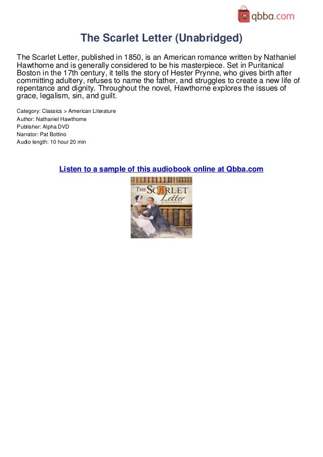 The Scarlet Letter Unabridged Audio Book
