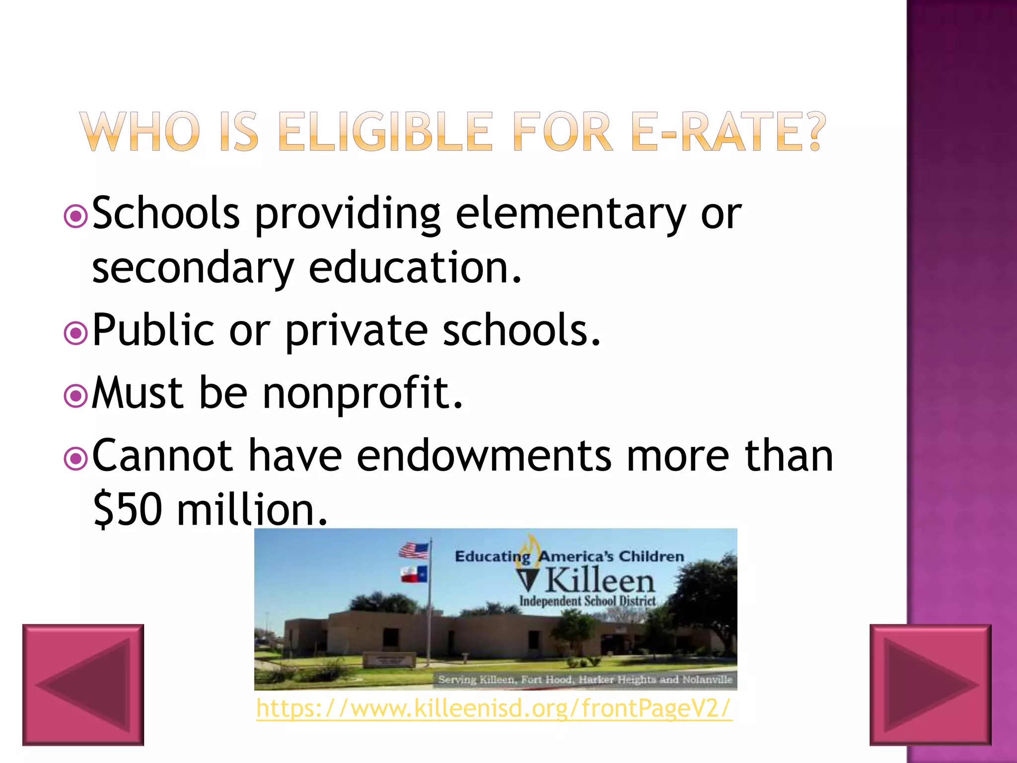 The Schools and Libraries Program: E-Rate | PPTX