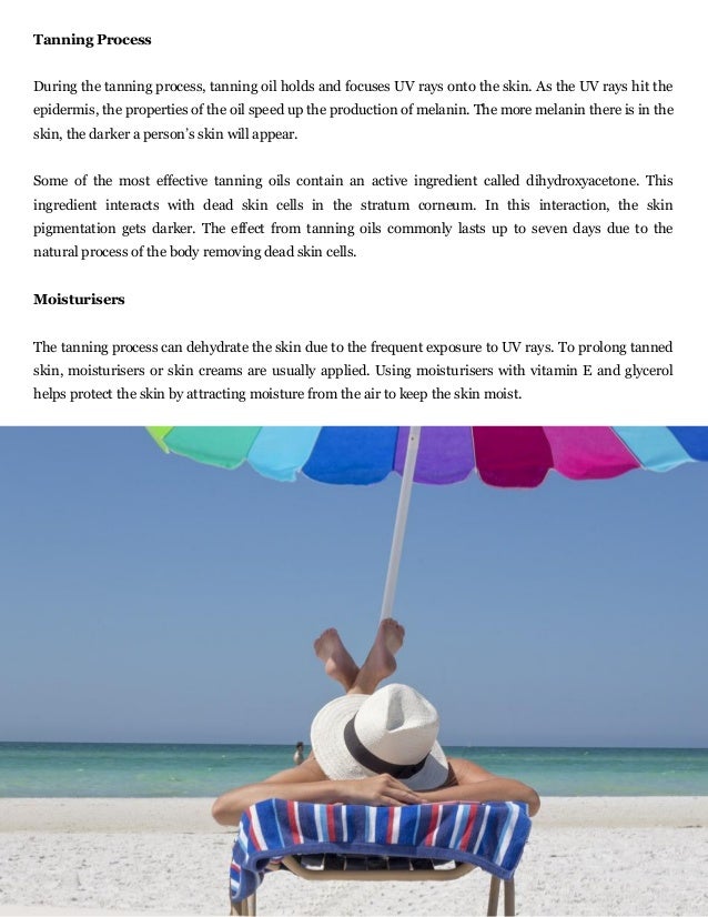The Science behind How Tanning Oil Works