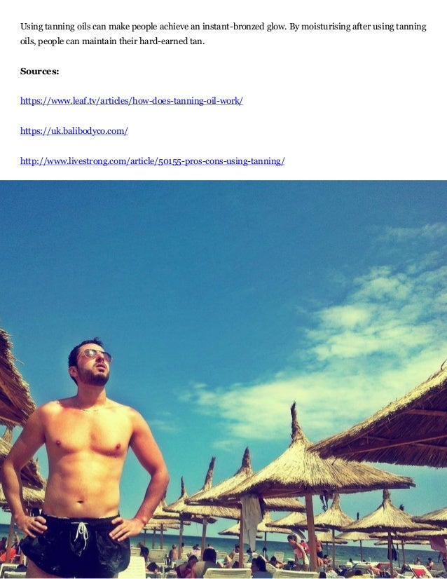 The Science behind How Tanning Oil Works