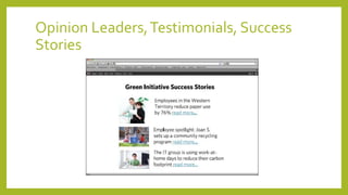 Opinion Leaders,Testimonials, Success
Stories
 
