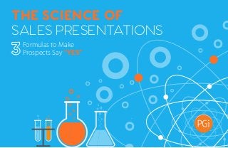 THE SCIENCE OF
SALES PRESENTATIONS
Formulas to Make
Prospects Say “YES”
 