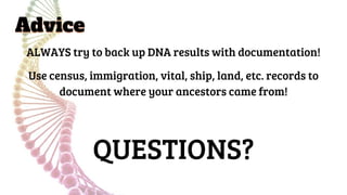 The Science of Spit: Tracing Our Roots with DNA | PDF