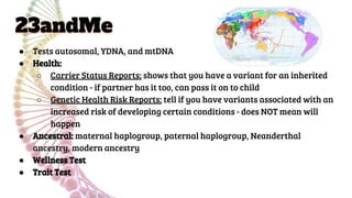 The Science of Spit: Tracing Our Roots with DNA | PDF