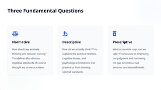 The Science of Thinking: Exploring Rational Decision-Making and ...