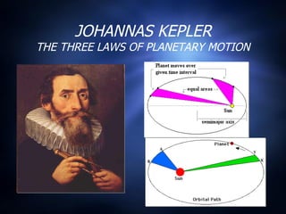 JOHANNAS KEPLER THE THREE LAWS OF PLANETARY MOTION 