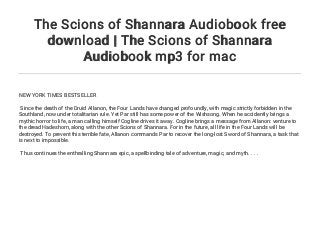 download the scions of shannara download the scions of shannara