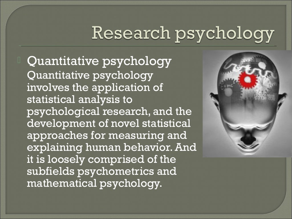 The scope of psychology