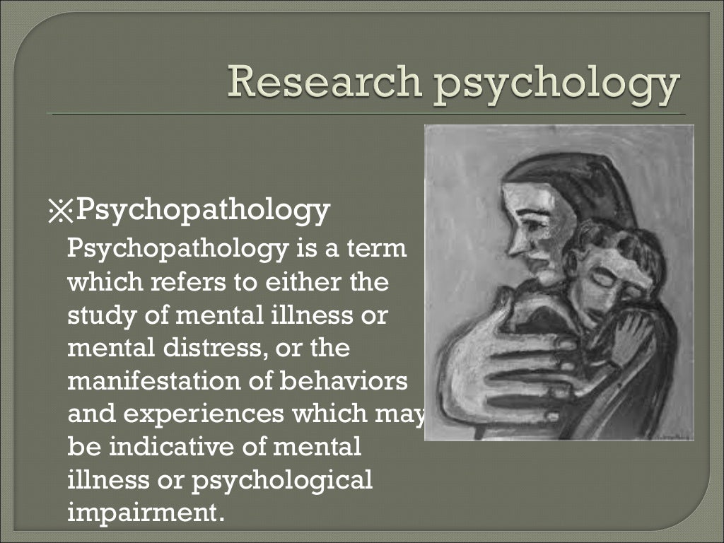 The scope of psychology