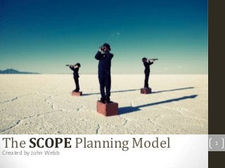 ThebySCOPE Planning Model
Created John Webb
                            1
 