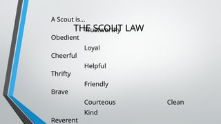 Scout Attributes Comprehensive Guide to the Scout Ideals, Oath, and Symbols | PPTX