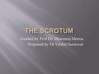 Guided by Prof Dr. Dharmraj Meena
Prepared by Dr Vrishit Saraswat
 