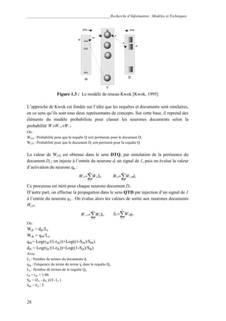 ____________________________________________Recherche d’Information : Modèles et Techniques
28
Figure 1.3 : Le modèle de r...