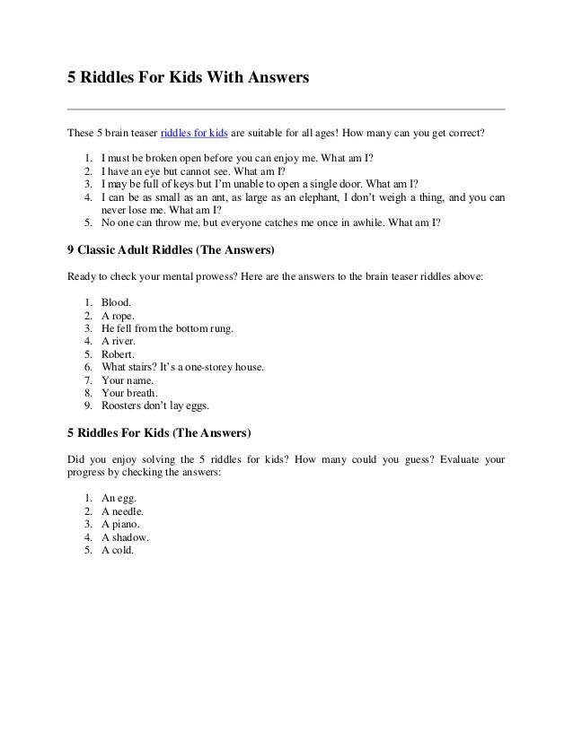 These 14 Classic Brain Teaser Riddles Will Put Your Mind To The Test